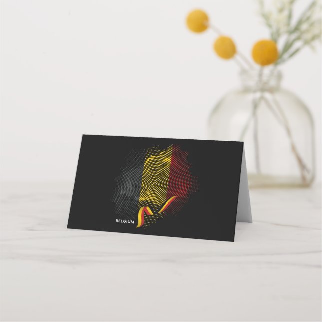 Belgium Flag Place Card (Front)