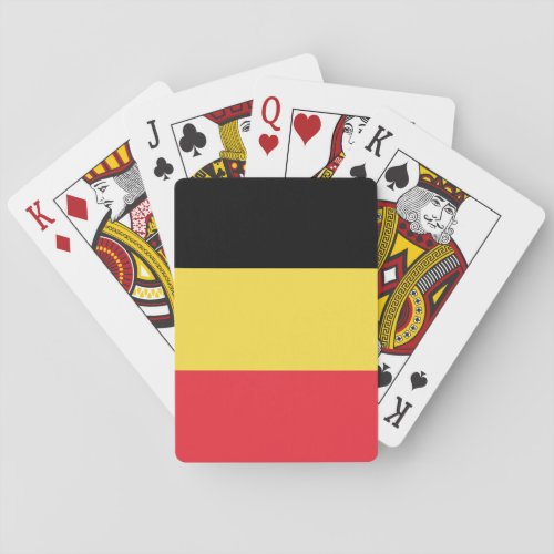 Belgium Flag Poker Cards