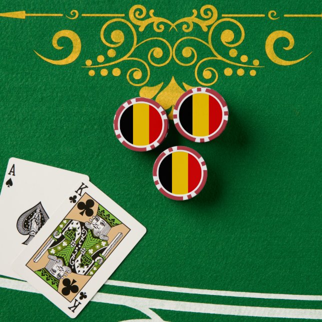Belgium flag poker chips (Poker Table (Stack))