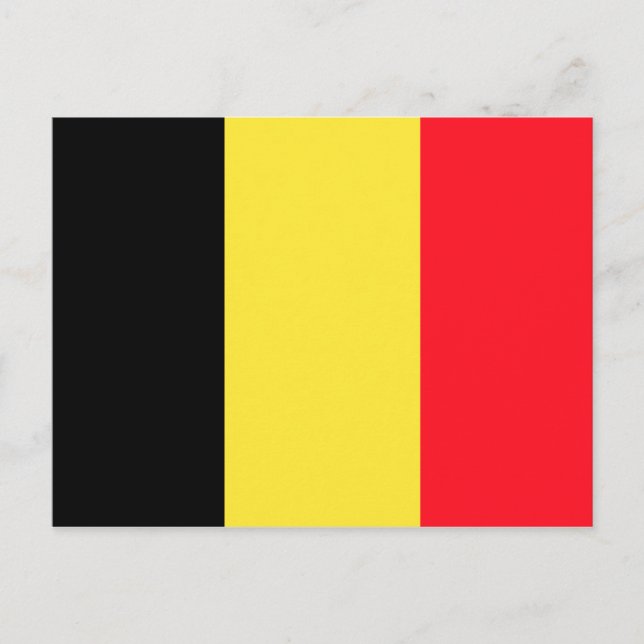 BELGIUM FLAG POSTCARD (Front)