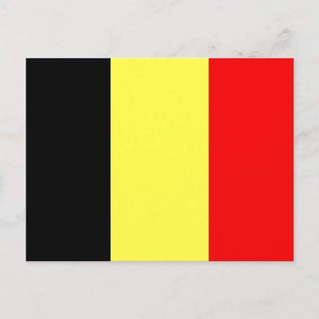Belgium Flag Postcard (Front)