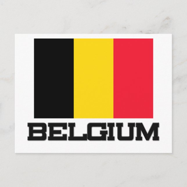 Belgium Flag Postcard (Front)