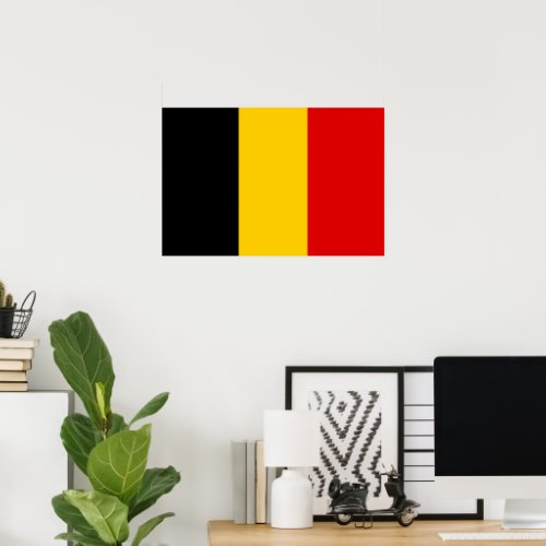 Belgium flag poster