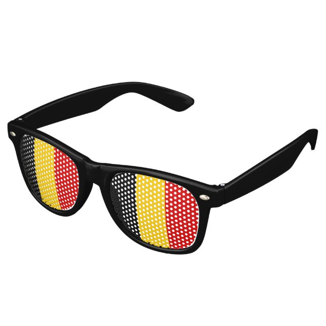 Belgium flag retro sunglasses (Angled)