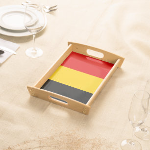 Belgium flag serving tray