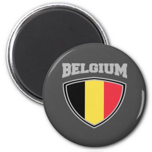Belgium Flag Shield Magnet