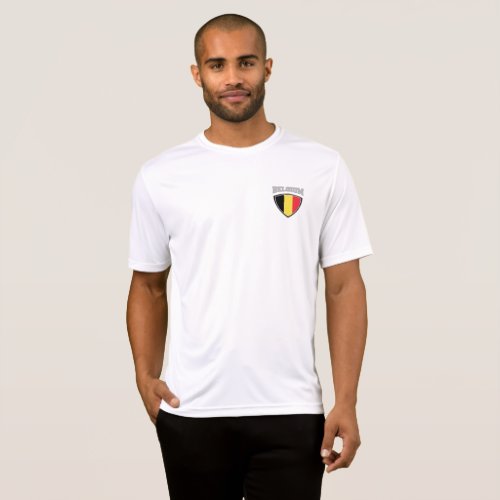 Belgium Flag Shield T_Shirt