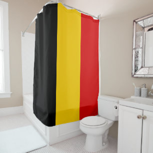 Belgium flag shower curtain