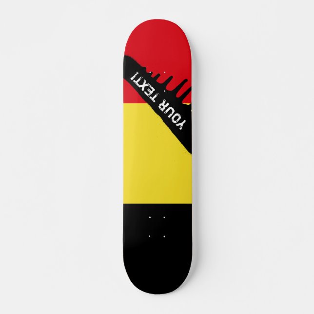 Belgium Flag Skateboard (Front)