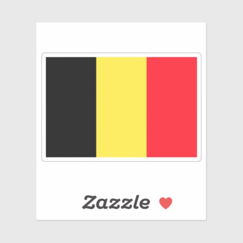 Belgium Flag Sticker