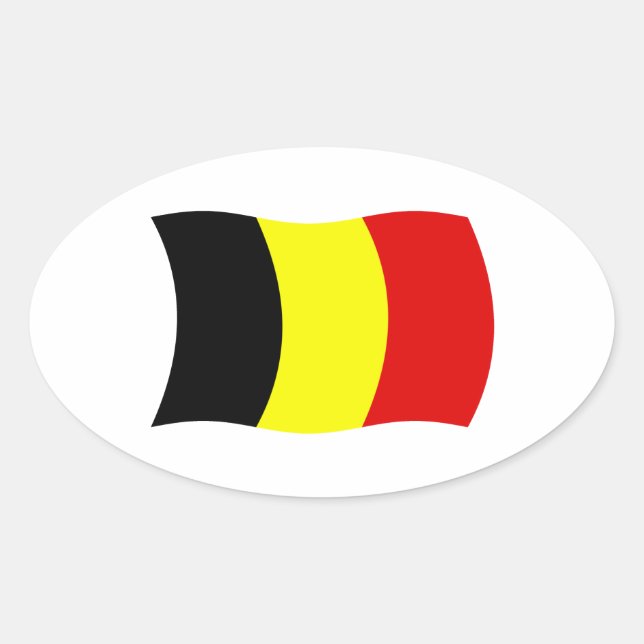 Belgium Flag Sticker (Front)