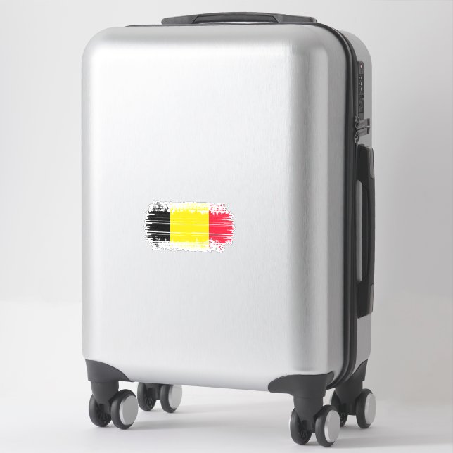 Belgium flag sticker (Suitcase)