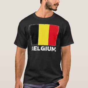 Belgium Flag Support Belgian People Women Men T-Shirt
