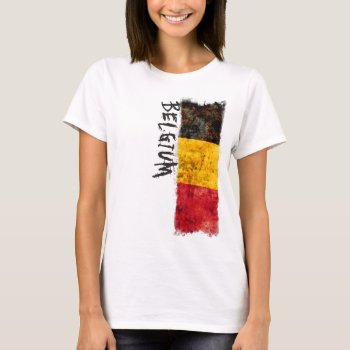 Belgium Flag T-shirt by RodRoelsDesign at Zazzle