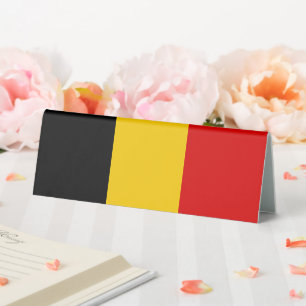 Belgium flag table tent