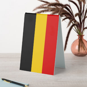 Belgium flag table tent