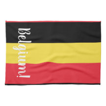 Belgium Flag & Text