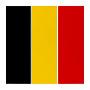 Belgium flag triptych
