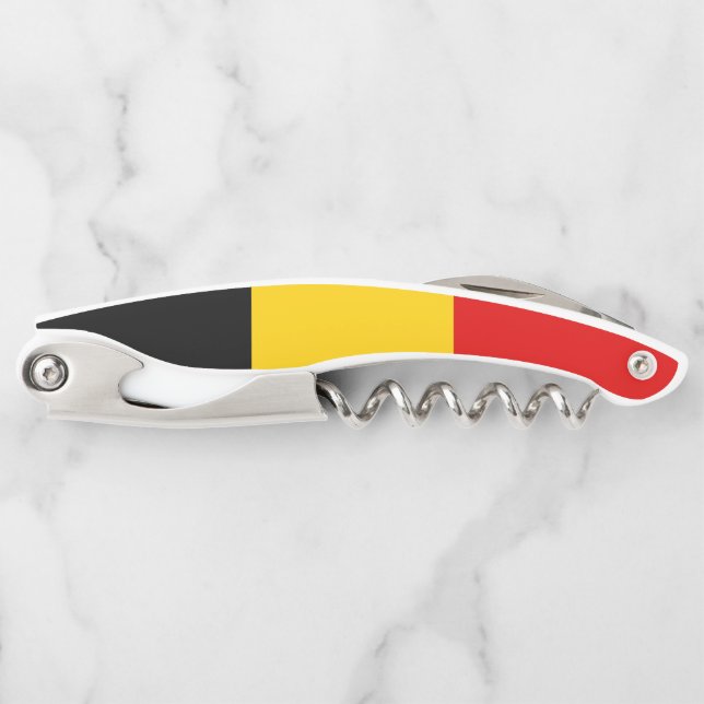 Belgium flag waiter's corkscrew (Front)