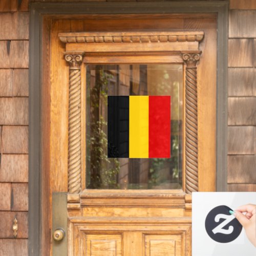 Belgium flag window cling