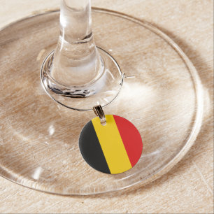 Belgium flag wine charm