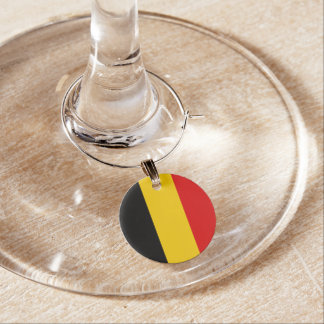 Belgium flag wine charm