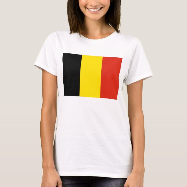 Belgium Flag x Map T-Shirt (Front)