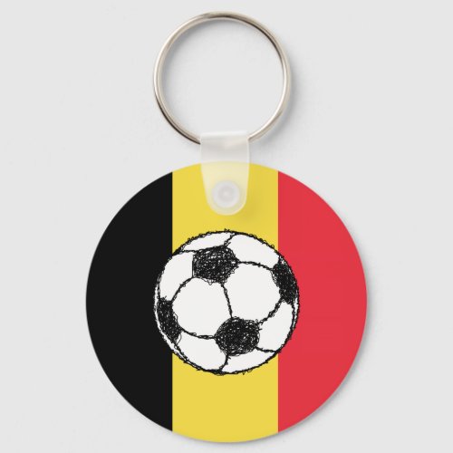 Belgium Football Keychain