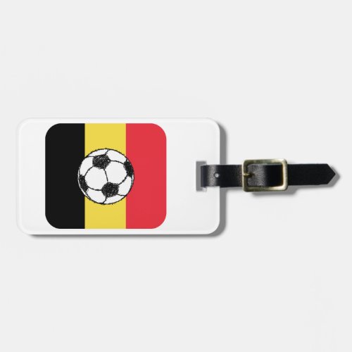 Belgium Football Luggage Tag