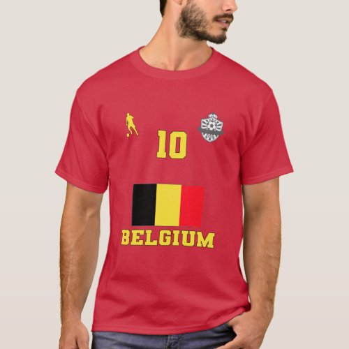 Belgium Football Soccer National Team 10 T_Shirt