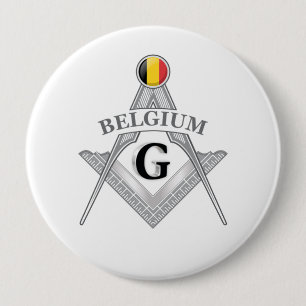 Belgium freemasonry sign button