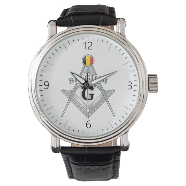 Belgium freemasonry sign watch (Front)