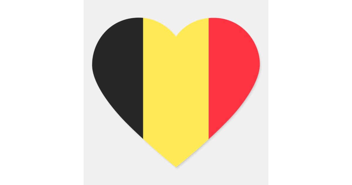 belgium heart sticker | Zazzle