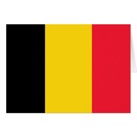 Belgium High quality Flag Cards (Front Horizontal)
