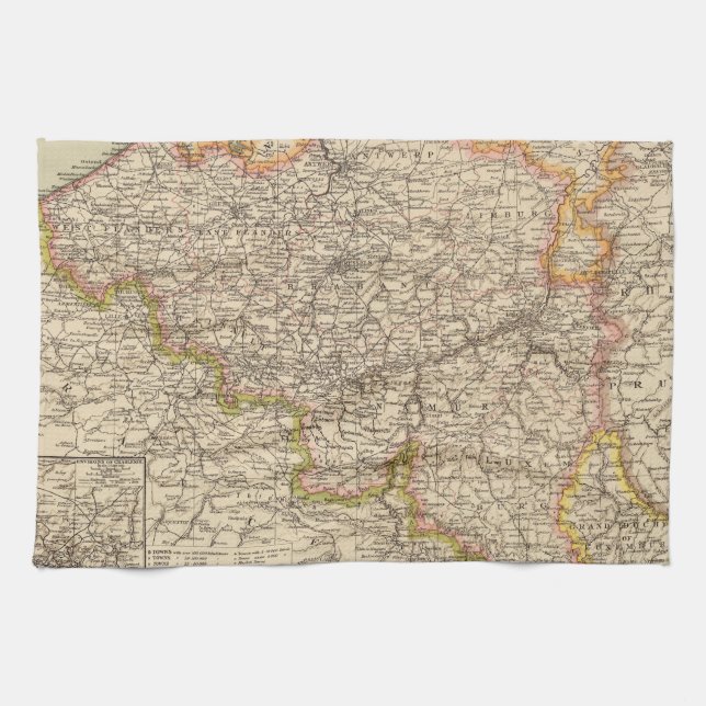 Belgium, Luxemburg Kitchen Towel (Horizontal)