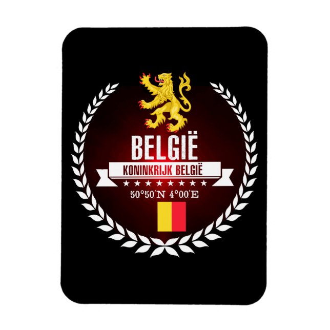 Belgium Magnet (Vertical)