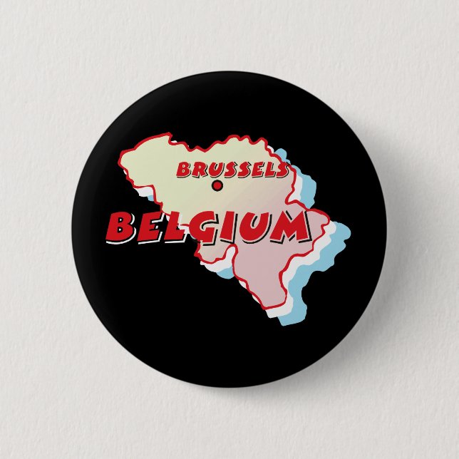 Belgium Map Button (Front)