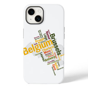 Belgium Map Cities Case-Mate iPhone 14 Case