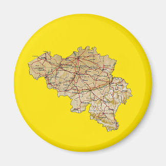 Belgium Map Magnet