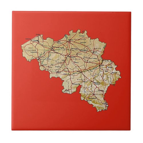 Belgium Map Tile