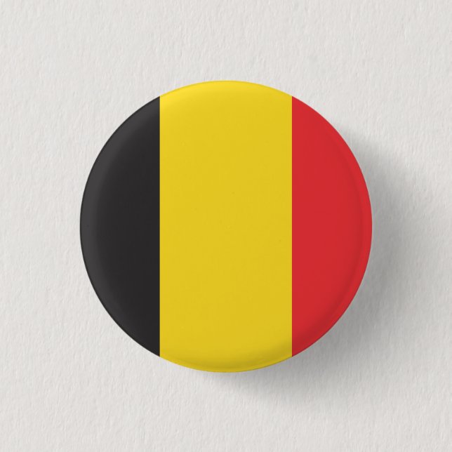 Belgium National Flag Button (Front)