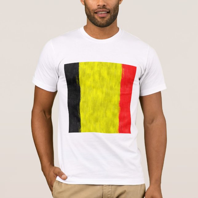 Belgium Oil Painting Drawing T-Shirt (Front)