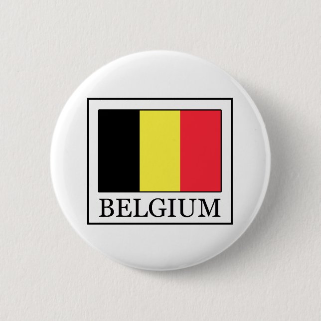 Belgium Pinback Button (Front)