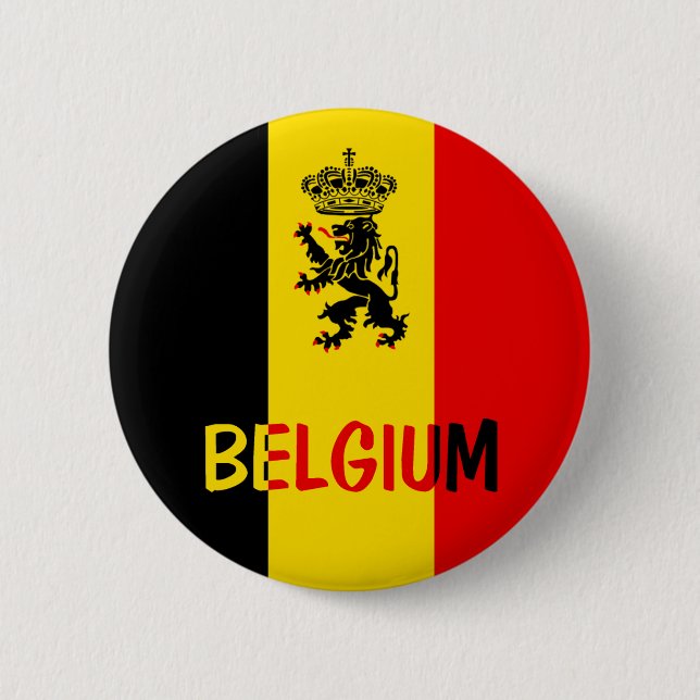 Belgium Pinback Button (Front)