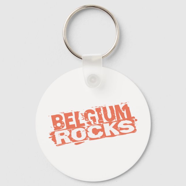 Belgium Rocks Keychain (Front)