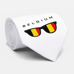 Belgium Shades custom text & color tie