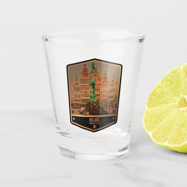 Belgium Shot Glass (Front)