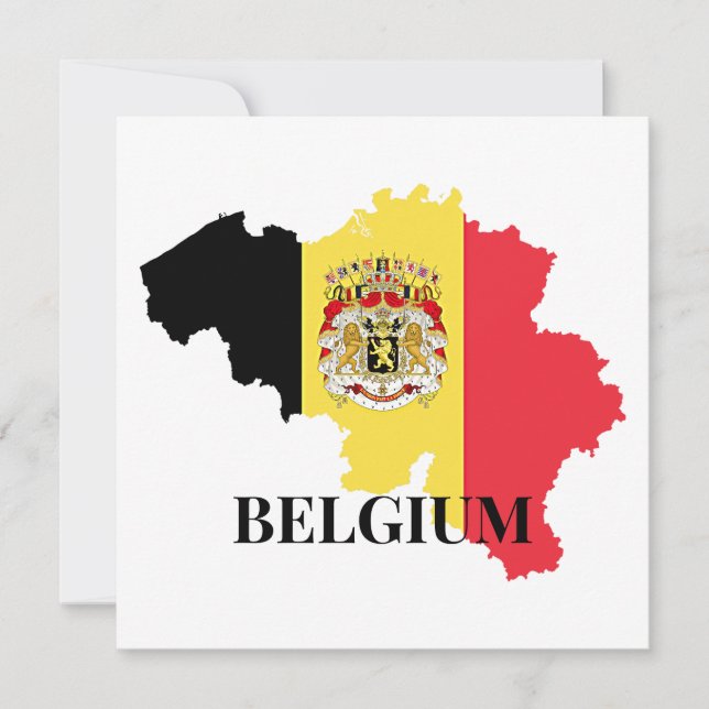 Belgium Silhouette, flag, (Front)