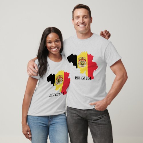 Belgium Silhouette flag T_Shirt