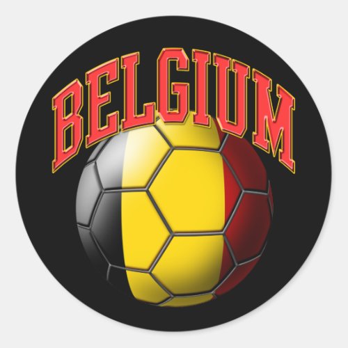 Belgium Soccer Ball Sticker